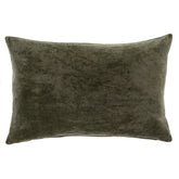 Coussin en velours et rembourrure en plumes Vera