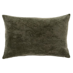 Coussin en velours et rembourrure en plumes Vera