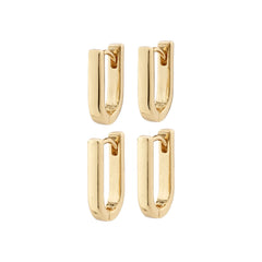 STAY BOUCLES D'OREILLES HUGGIE RECYCLÉES, 2-EN-1
