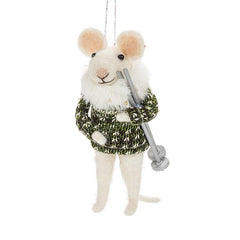 Décoration de souris d'hiver