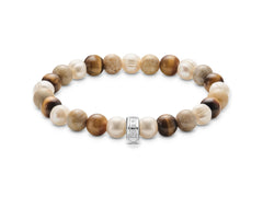 Bracelet Daisy Jasper, Perle et Oeil de Tigre