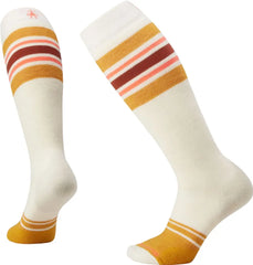 Chaussettes de snowboard à rayures montantes pour femme