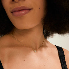 Pilgrim collier pendentif coeur cristaux recyclé