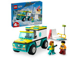 Lego city ambulance d'urgence et planchiste