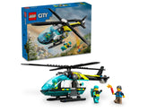 Lego city hélicoptère de sauvetage d'urgence