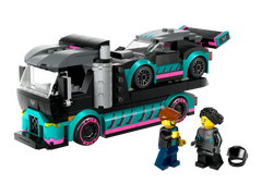 Lego city voiture de course & camion porteur de voiture