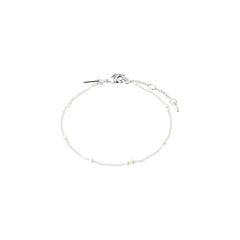 Bracelet ERON en perles recyclées plaqué argent