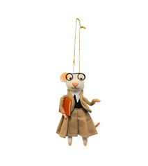 Ornement souris professeur