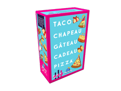 Taco, chapeau, gâteau, cadeau, pizza