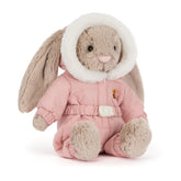 Jellycat Lapin timide « Combinaison de neige »