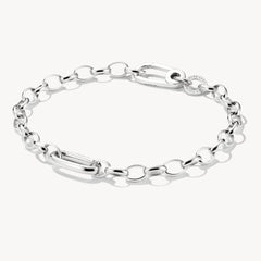 Bracelet Charm avec un Connect Link argent