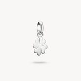 Pendentif Charm trèfle à quatre feuilles Connect argent ou argent plaqué or