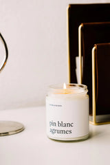 Chandelle Pin Blanc Agrumes