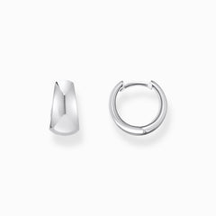Boucles d'oreilles classiques de forme trapézoïdale massive