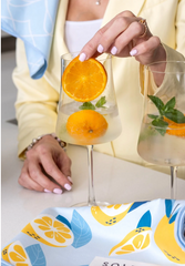 Linges à vaisselle Les Mandarines (Lot de 2)