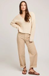 Pull en tricot à col en V Spencer