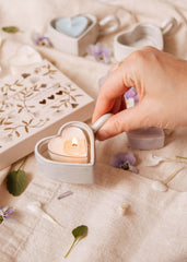 Chandelle Tealight Blush Hearts