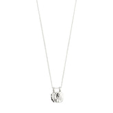 Bloom collier médaillon recyclé plaqué argent