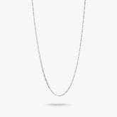 Collier Charm design Figaro argent ou argent plaqué or