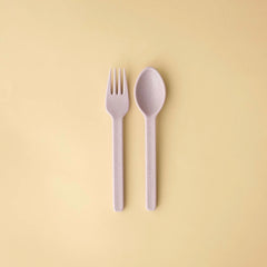 Ensemble d'ustensiles en paille de blé