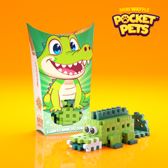 Mini Waffle - Animaux de poche : Crocodile 34 pcs