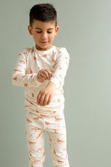 Pyjama en modal Renards 3 mois -8 ans
