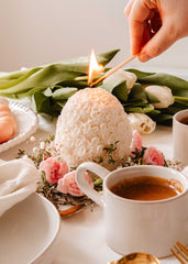 Mimi&August L'Oeuf Fleuri - Bougie décorative