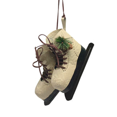 Patins en métal et cuir, 8,5″ x 7″