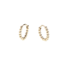 Boucles d'oreilles créoles à perles
