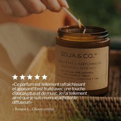 Bougie Eucalyptus + Pamplemousse
