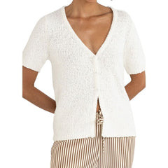 Adele short sleeve knit cardigan