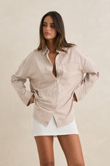 Chemise oversize à rayures vallée