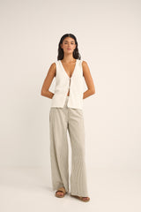 adele longline knit vest