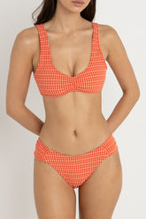 Lola check crop top