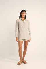 valley stripe oversized shirt