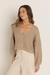 Cardigan en tricot surdimensionné eadie