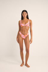 bora bora floral panelled underwire top