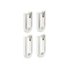 STAY BOUCLES D'OREILLES HUGGIE RECYCLÉES, 2-EN-1