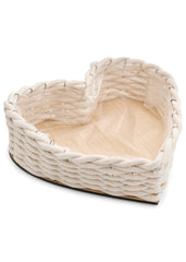Panier coeur en corde