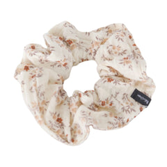Chouchou élastique à cheveux fleuri gros format