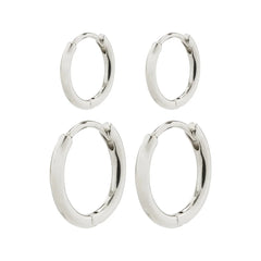 Boucles d'oreilles créoles Ariella ensemble 2 en 1