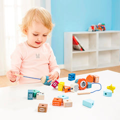 Top Bright - Jeu d'enfilage - Chenille 22 pièces