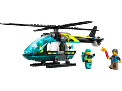 Lego city hélicoptère de sauvetage d'urgence