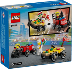 Lego CITY - Course de camion pizza vs camion de pompier