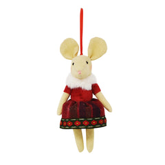 Ornement souris rouge/vert