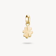 Pendentif Charm trèfle à quatre feuilles Connect argent ou argent plaqué or