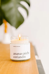 Chandelle Ananas pêche coriandre