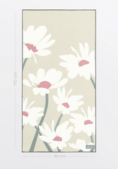 Serviette de bain Collection Marguerite en brise - Beige