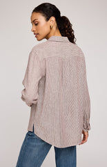 Chemise boutonnée à rayures Arabella