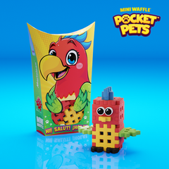 Mini Waffle - Animaux de poche : Perroquet 25 pcs